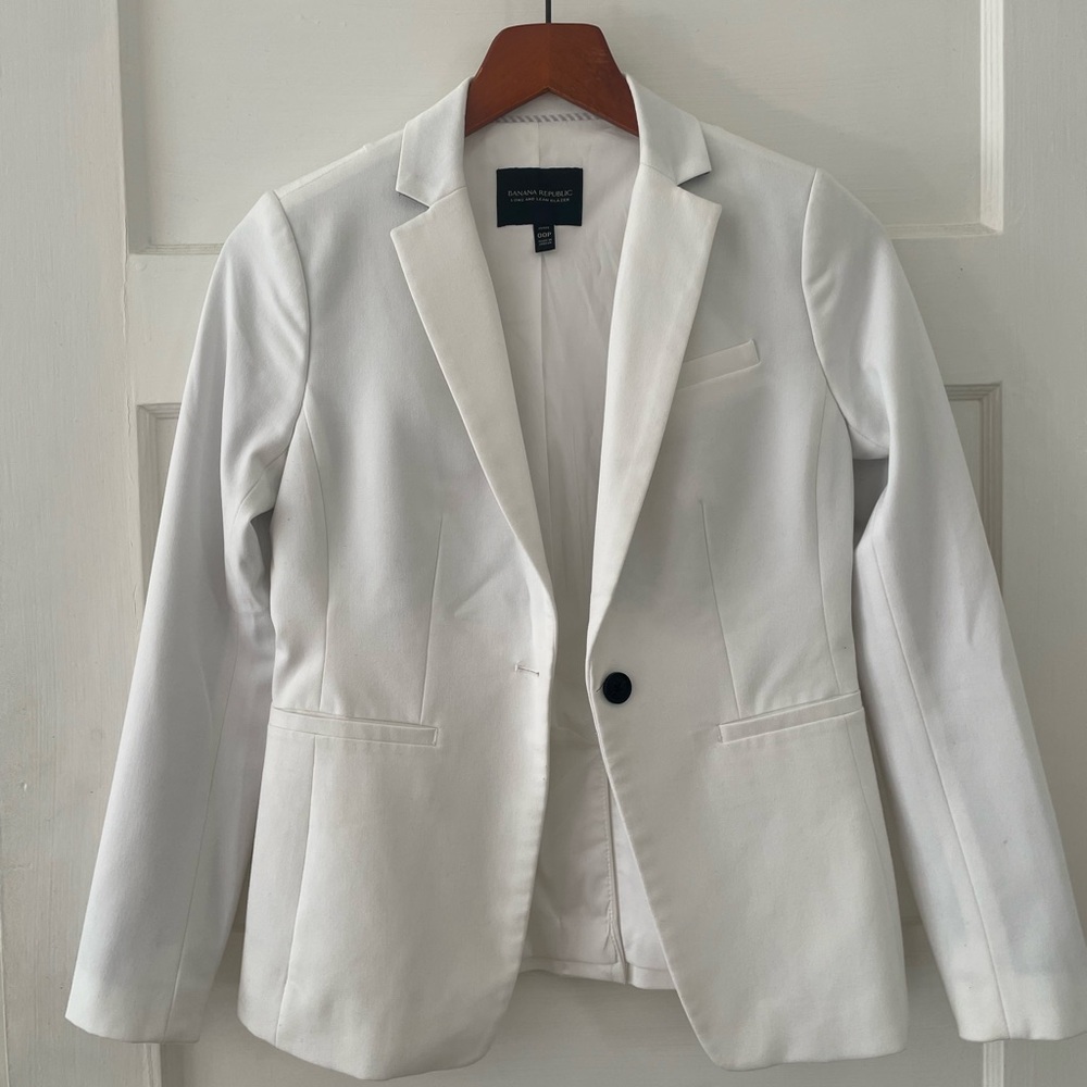Banana Republic Long and Lean-Fit Washable Blazer - 00P